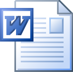 MS word DOC icon.svg
